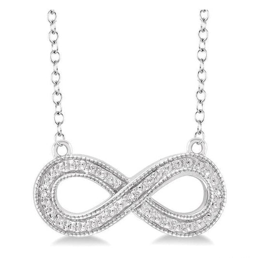 Parkplace Jewelers Silver Infinity Diamond Fashion Pendant 87169PPSSSLPD