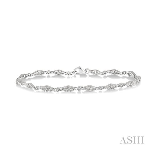 ASHI Diamond Fashion Bracelet 7122UPPTSWG