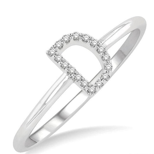 Parkplace Jewelers Block 'D' Initial Diamond Ring 365D9PPTSWG-D
