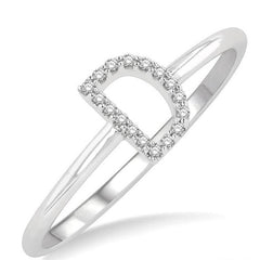 Parkplace Jewelers Block 'D' Initial Diamond Ring 365D9PPTSWG-D