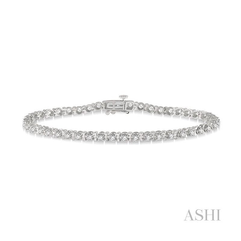 ASHI Tulip Diamond Tennis Bracelet 70242PPFGWG