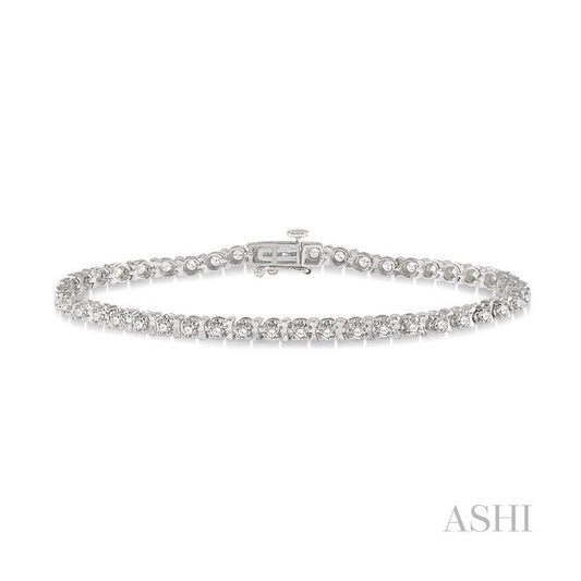 ASHI Tulip Diamond Tennis Bracelet 70242PPFGWG