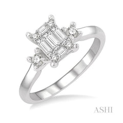 ASHI Fusion Diamond Engagement Ring 115D3PPFGWG