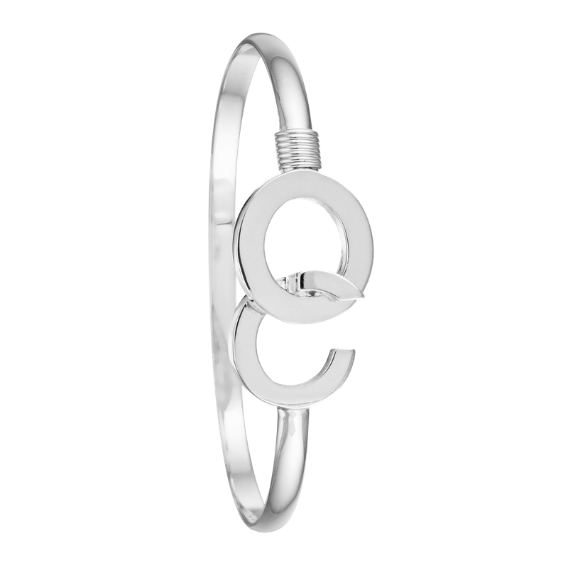 Ocean City Collection Ocean City Hook All Silver Bangle OCS4-R