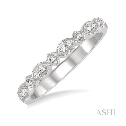 ASHI Stackable Diamond Wedding Band 35857PPFHWG