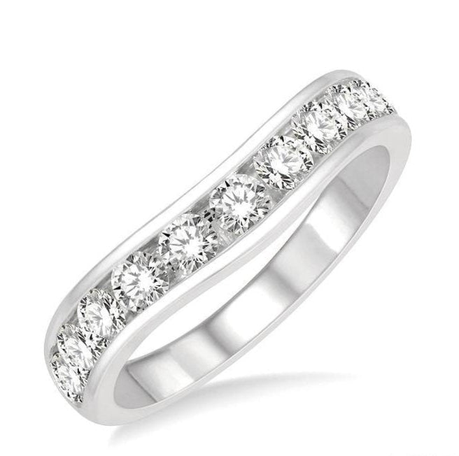 Parkplace Jewelers Curved Diamond Wedding Band 30351PPFGWG