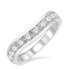Parkplace Jewelers Curved Diamond Wedding Band 30351PPFGWG