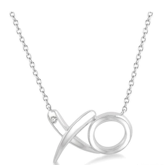 Parkplace Jewelers Silver X & O Diamond Fashion Pendant 84139PPSSSLPD