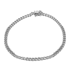 Chain Link Bracelet in 18k Gold with Diamonds LB2482 WHITE 18K X WHITE