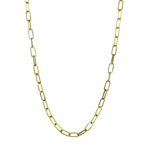 Simon G. Fashion Chain Link Necklace in 18k Gold CN134 WHITE 18K X YELLOW