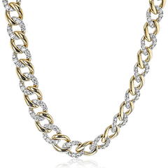 Simon G. Fashion Chain Necklace in 18k Gold with Diamonds CN132 YELLOW 18K X