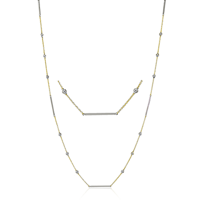 Simon G. Fashion Chain Necklace in 18k Gold with Diamonds LP4770_WHITE_18K_X