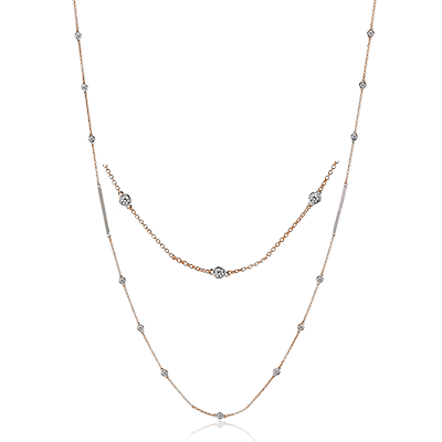 Simon G. Fashion Chain Necklace in 18k Gold with Diamonds LP4770_WHITE_18K_X