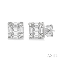 ASHI Fusion Petite Diamond Fashion Earrings 642B8PPFGERWG