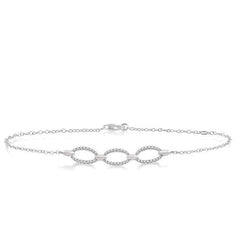 Parkplace Jewelers Oval Shape Diamond Chain Bracelet 703A0PPTSWG