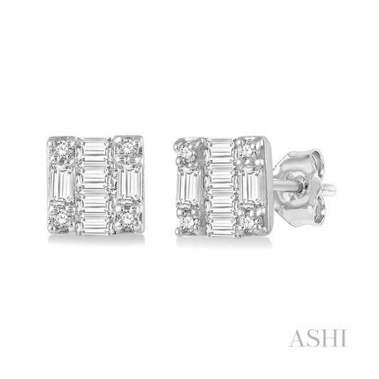 ASHI Fusion Petite Diamond Fashion Earrings 642B8PPTGERWG