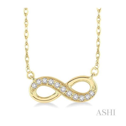 ASHI Infinity Petite Diamond Fashion Pendant 64968PPFXPDYG