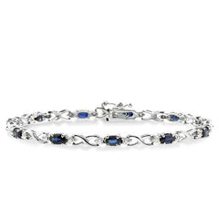 Parkplace Jewelers Oval Shape Gemstone & Diamond Bracelet 76000PPTSSPW