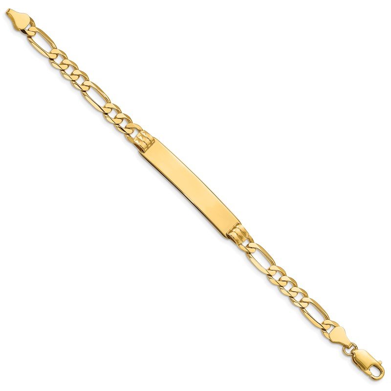 Quality Gold 14k Figaro ID Bracelet FIG160ID