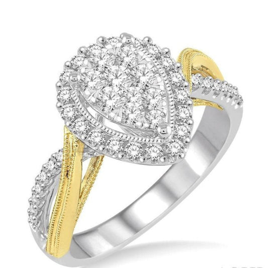 Parkplace Jewelers Pear Shape Halo Lovebright Diamond Ring 145B2PPFVWY