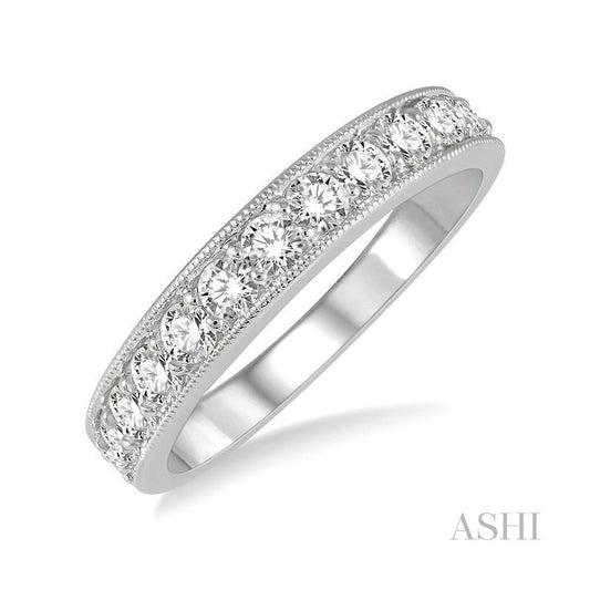 ASHI Diamond Wedding Band 33332PPFGWG
