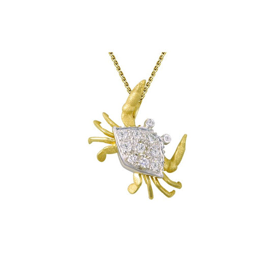 Denny Wong Designs Two Tone Crab Pendant UPC-18DWX