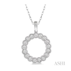 ASHI Circle Diamond Fashion Pendant 94998PPTSPDWG