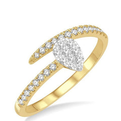 Parkplace Jewelers Pear Shape Lovebright Diamond Fashion Ring 374B6PPFGYW