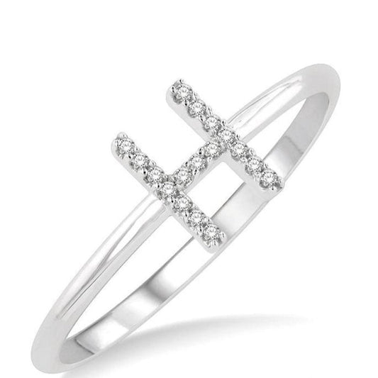 Parkplace Jewelers Block 'H' Initial Diamond Ring 365D9PPTSWG-H