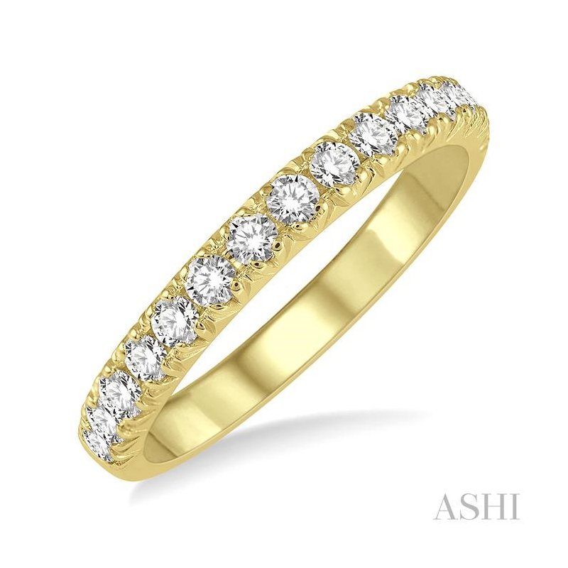 ASHI Diamond Wedding Band 33323PPFGYG