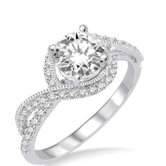 Parkplace Jewelers Round Shape Diamond Engagement Ring 201C2PPFHWG-LE