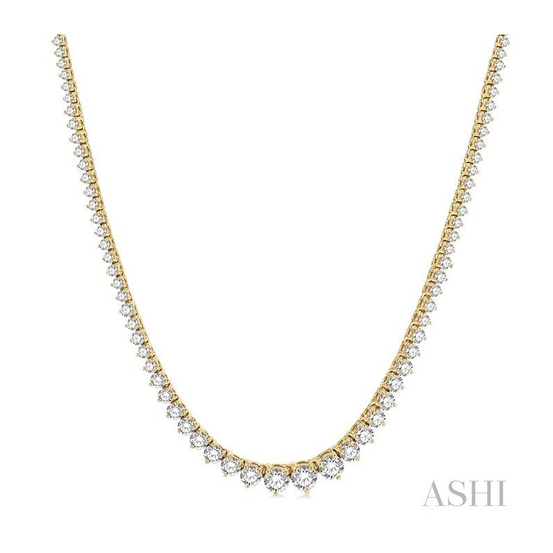 ASHI Riviera Diamond Necklace 992JMPPFGNKYG-15