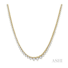 ASHI Riviera Diamond Necklace 992JMPPFGNKYG-15