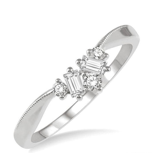 Parkplace Jewelers Chevron Baguette Diamond Wedding Band 31317PPFHWG