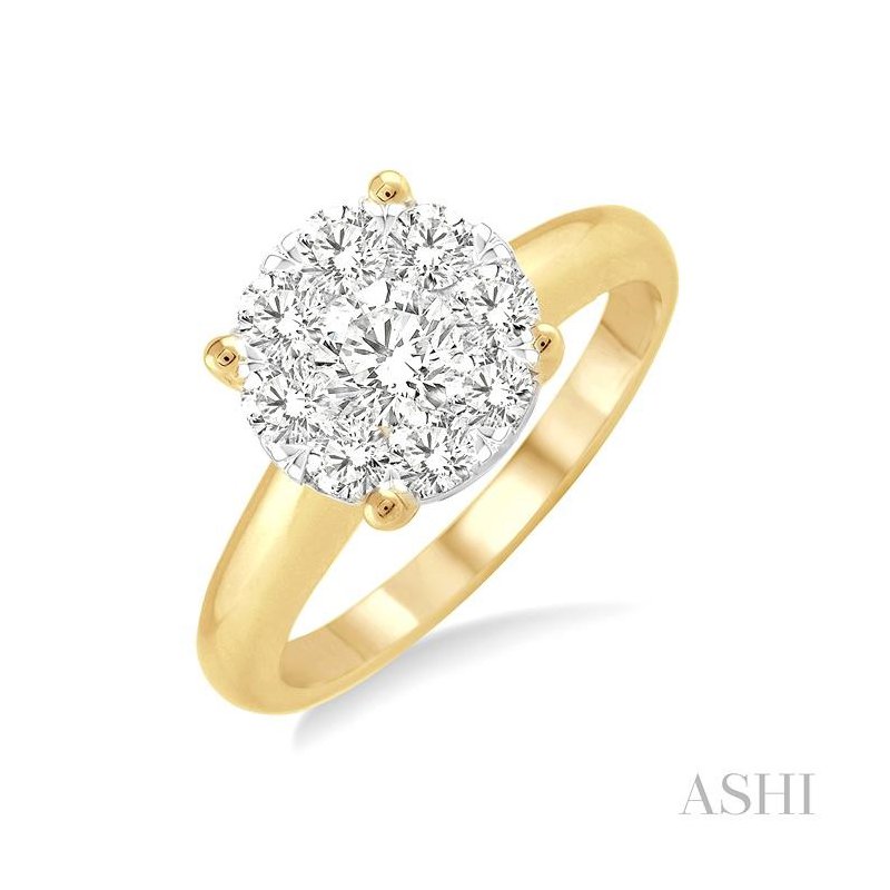 ASHI Round Shape Lovebright Essential Diamond Ring 36903PPFGYW