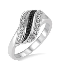Parkplace Jewelers Silver Black Diamond Fashion Ring 87348PPSSSLRG