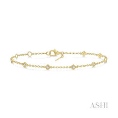 ASHI Diamond Station Chain Bracelet 702C0PPTGYG