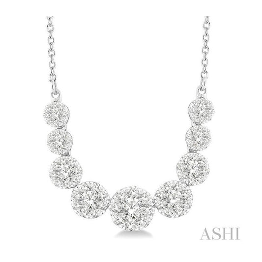ASHI Lovebright Essential Diamond Smile Necklace 99361PPFVNKWG