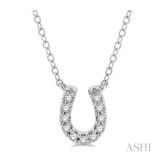ASHI Horseshoe Petite Diamond Fashion Pendant 647B8PPTSPDWG