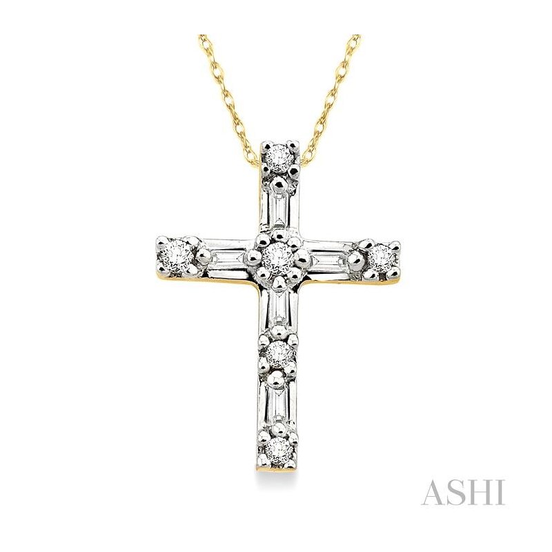 ASHI Cross Diamond Pendant 95208PPFXPD