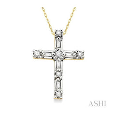 ASHI Cross Diamond Pendant 95208PPFXPD