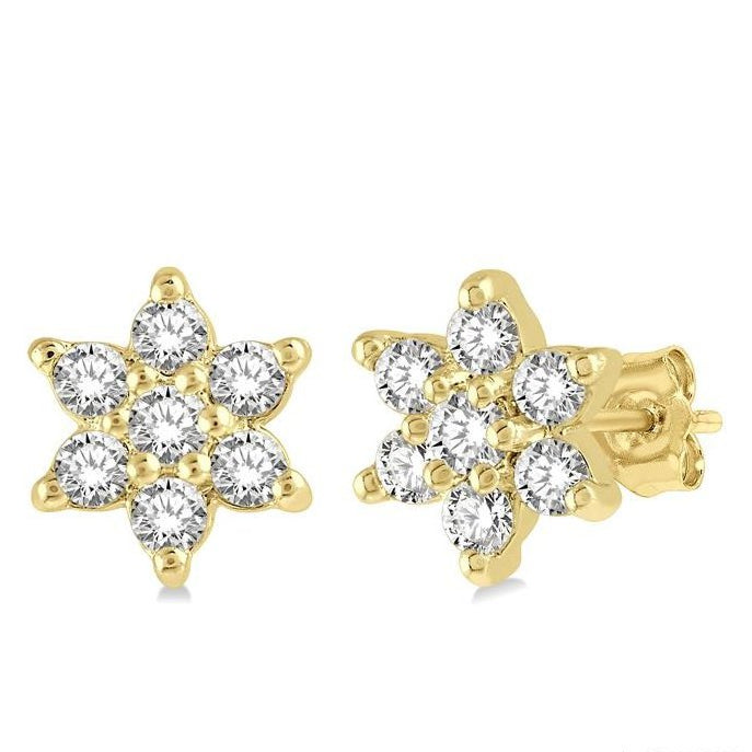 Parkplace Jewelers Flower Petite Diamond Fashion Earrings 643B8PPFSERYG