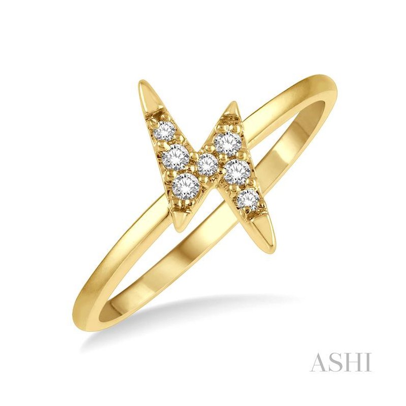 ASHI Stackable Lightning Bolt Petite Diamond Fashion Ring 385A8PPTSYG