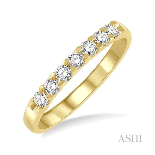ASHI 7 Stone Diamond Wedding Band 33295PPFGYG