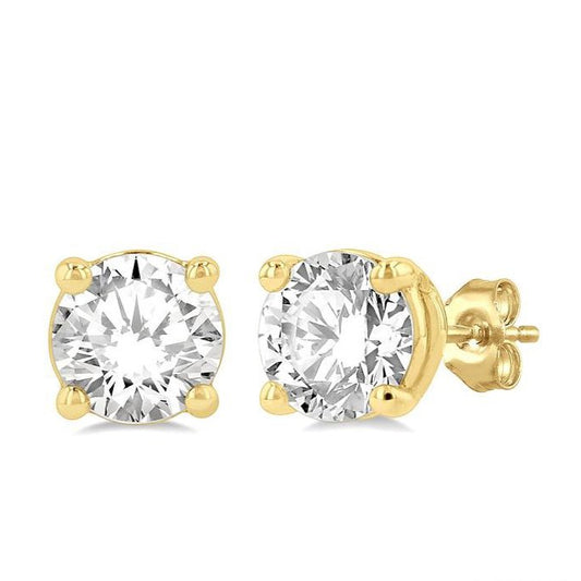 Parkplace Jewelers Round Shape Diamond Stud Earrings 66300PPFGERYG-1.25
