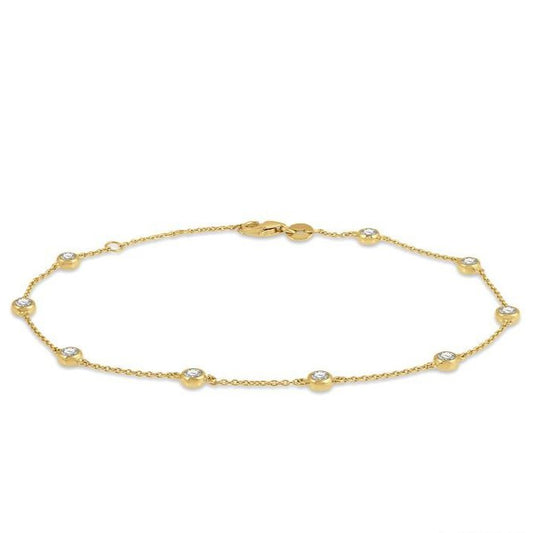Parkplace Jewelers Diamond Station Chain Bracelet 700CHPPFGYG