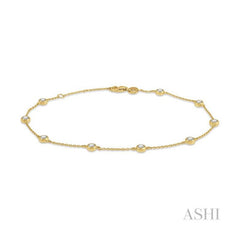 ASHI Diamond Station Chain Bracelet 700CHPPFGYG