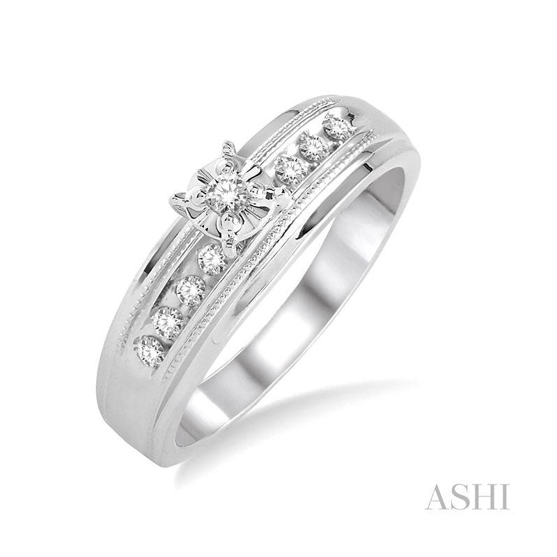 ASHI Round Shape Diamond Engagement Ring 39188PPTXEGWG