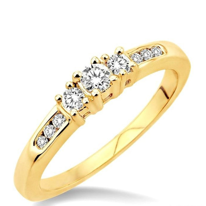 Parkplace Jewelers Round Shape Past Present & Future Diamond Engagement Ring 24206PPTXYG-LE