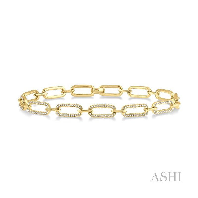 ASHI Paper Clip Diamond Fashion Bracelet 75971PPFHYG
